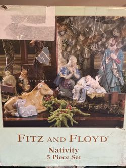 Vintage Fitz and Floyd nativity set