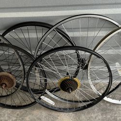 (6) Assorted Bicycle Wheels $10 