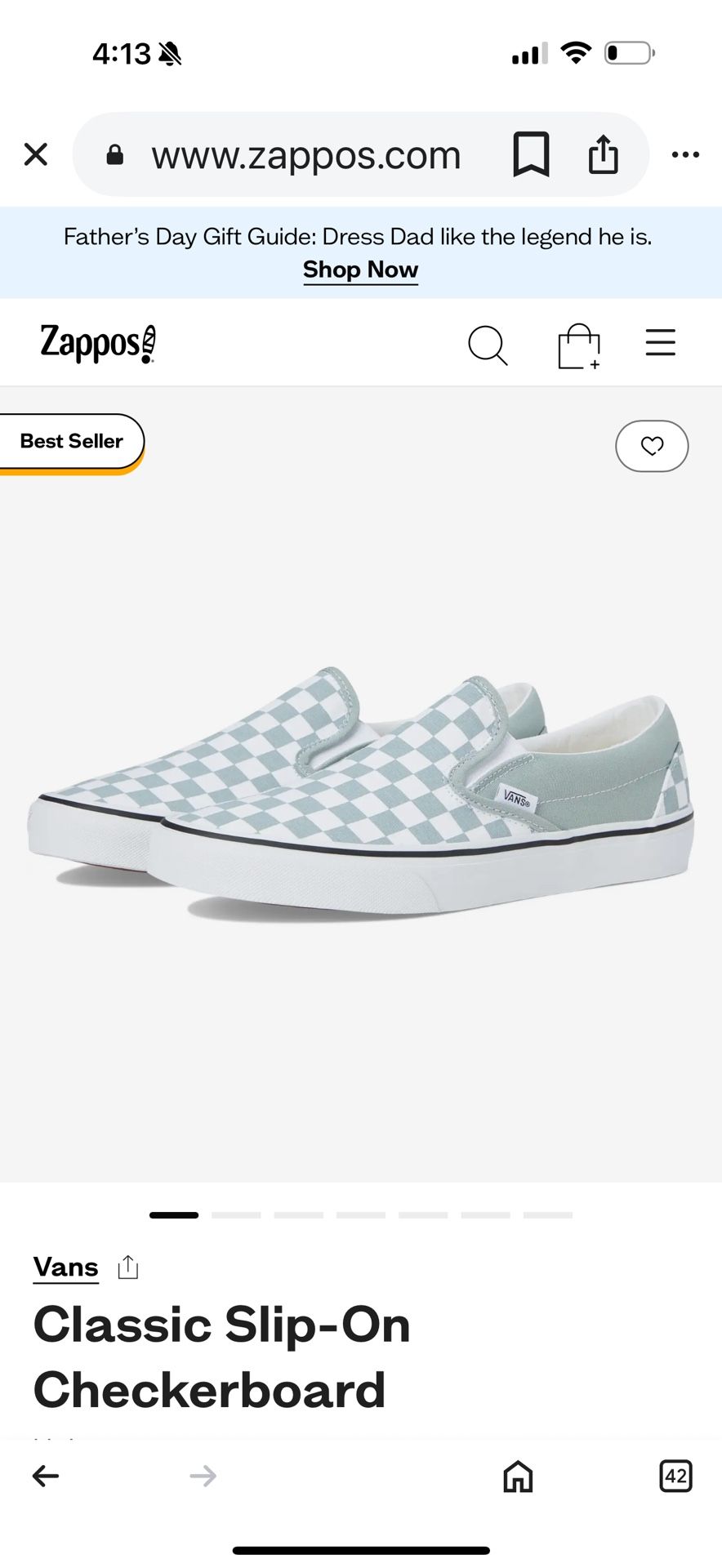 NEW Vans checkerboard Slip On Sneaker Tennis Shoes