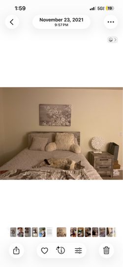 Full bed set + dresser and mirror