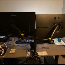 Dual Monitor Desk Mount Stand