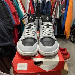 Air Jordan Mid Metallic Silver 