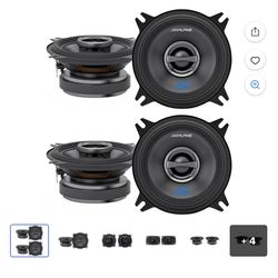 Alpine S-Series S-S40 4" 2-Way Coaxial Speakers & S-S65 6-1/2" Coaxial Speakers