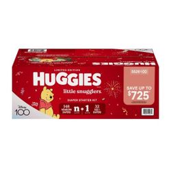 Huggies Little Snugglers Diapers Combo Pack, New Born 148ct, Size 1 32ct
