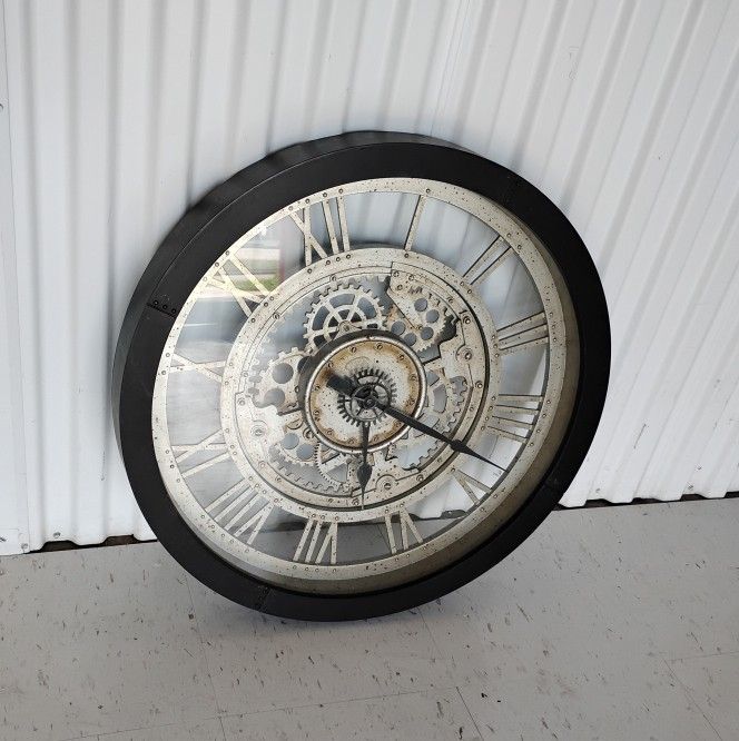 Large Industrial Wall Clock