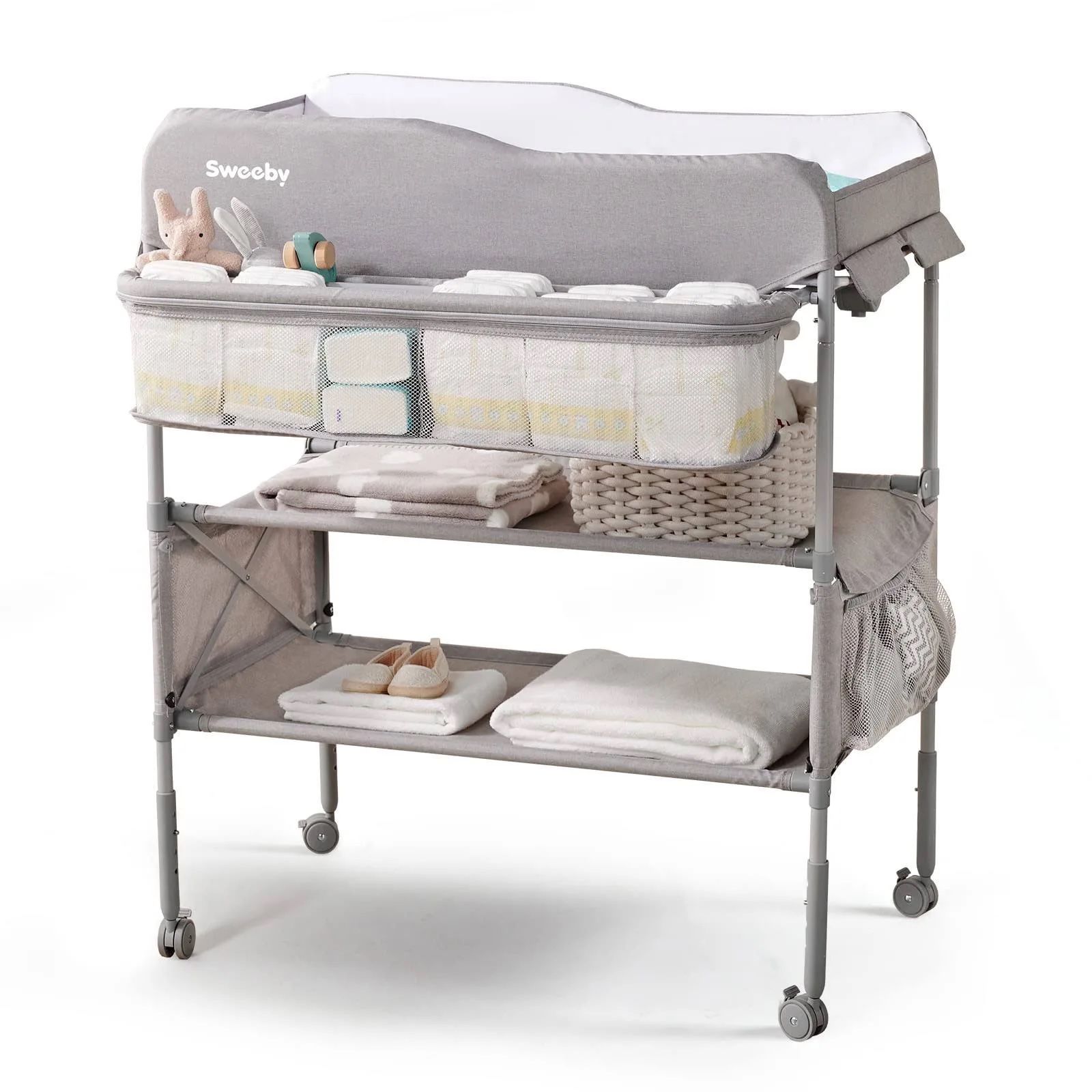 Used - Sweeby Portable Baby Changing Table Color: Grey