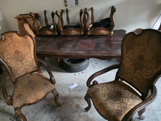 Solid wood table