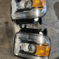 14-18 Oem GMC Headlights 