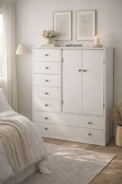 White closet with 7 drawers