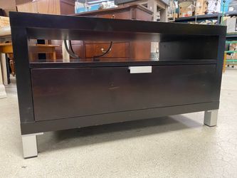 Chocolate Wood TV Stand w/ Drawer