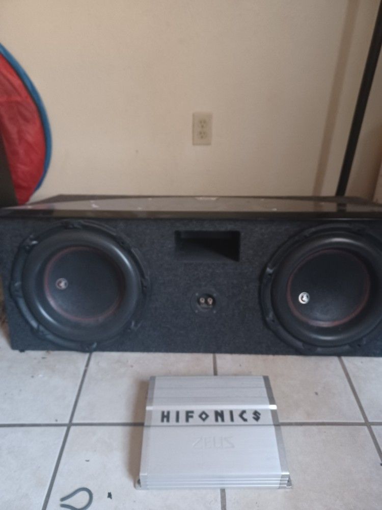 12 inch Subwoofer Speakers And Amplifier