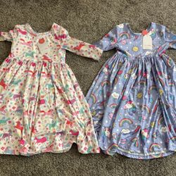 Girls Unicorn Dress Set