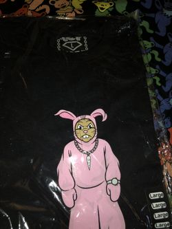 Icy rabbit pink onesie bunny large tee