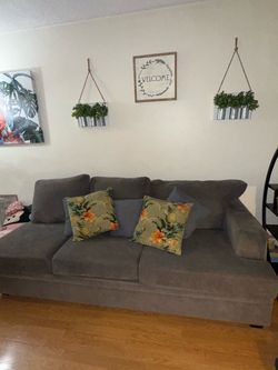 Grey Living Spaces Couch
