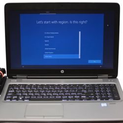 HP Probook 15.6" Laptop - Intel Core i7-7600U 2.80GHz, 250GB, 16GB RAM, Win10Pro - GOOD LAPTOP! Works WELL!