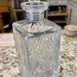 cut crystal liquor  decanter 