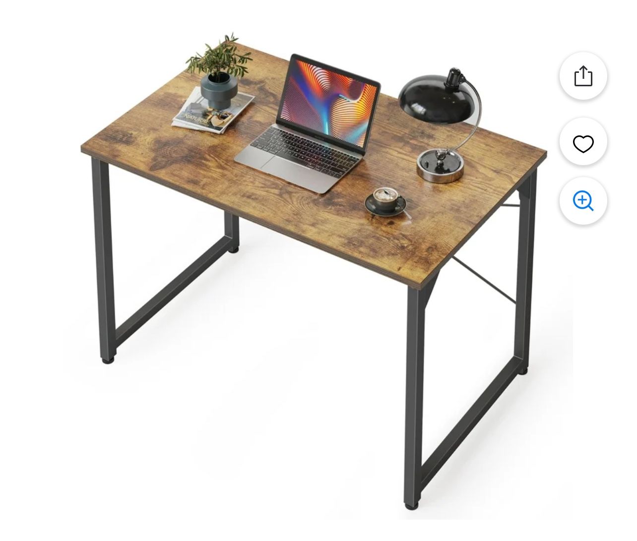 DESINO 32 inch Computer Desk, Small Home Office Desk for Small Spaces, Modern Simple Style for Home Office Study, Perfect for Students and Adults, Rus