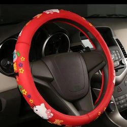 Hello Kitty Rubber Steering Wheel Cover New 
