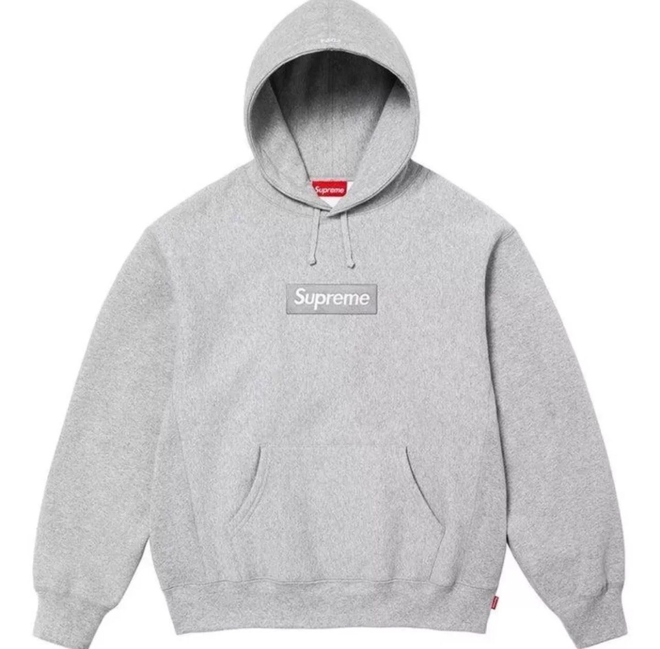 Supreme Box Logo Hoodie Heather Grey FW24