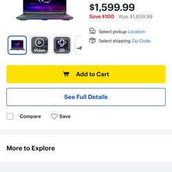 Rog Strix G614 Gaming Laptop