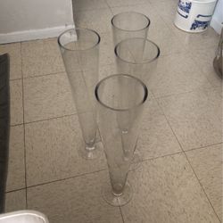 Tall Glass Flower Vases 