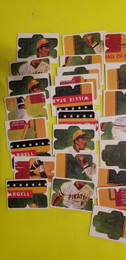 Vintage 1990s Donruss Leaf Baseball Puzzle Cards MLB