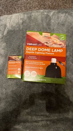 “Vibrant Life” Deep Dome Lamp & Basking Bulb
