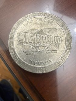 vintage 1979 Silverbird Hotel & Casino $1 gaming token from Las Vegas, Nevada