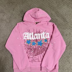 Sp5der Atlanta Pink Hoodie