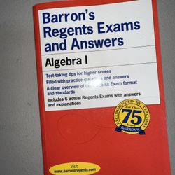 Barron’s Regents Exams and Answers - Algebra 1