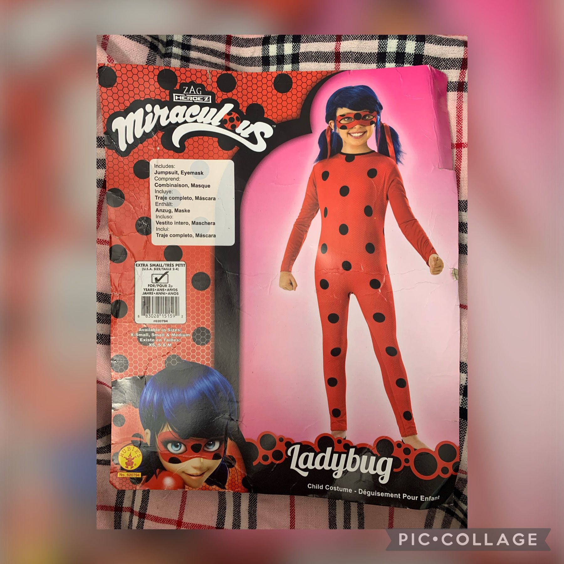very beautiful ladybug costume for girls includes full suit and eye mask