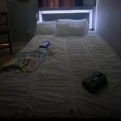 Queen size bed and frame sale