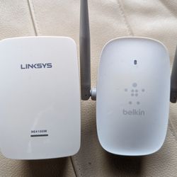 2 Wifi Range Extender Network Extending Router Access Point Belkin Linksys Dlink Netgear Wireless Signal Antenna