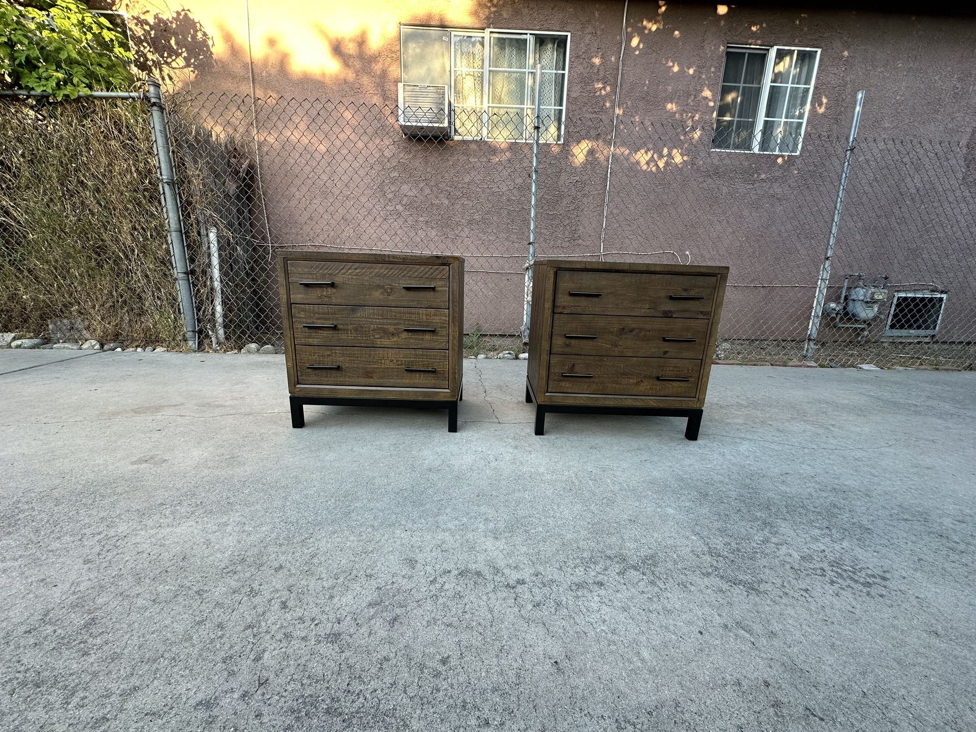 Rustic Modern Nightstands Bedside Tables End Trebles.