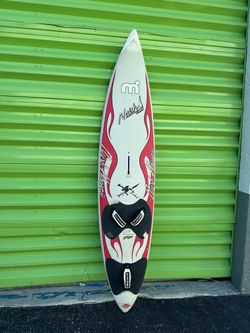 Naish Hawaii Mistral Windsurf Board w/ Dakine Foot Straps & Board Bag