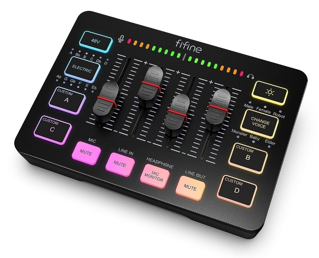 FIFINE Gaming Audio Mixer