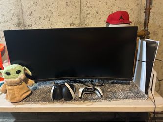 Acer monitor and PlayStation 5