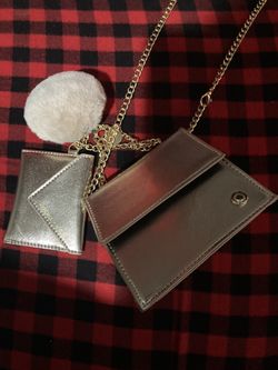 Kyle And Kendall Mini Rose Gold Purse New