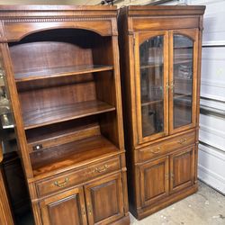 Wood Storage Cabinet / Bookshelf / Display Case