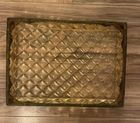 Vintage Textured Lucite Tray