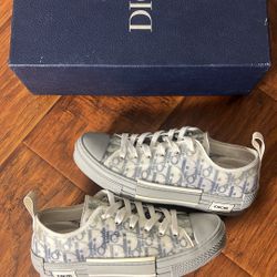 Size 39EU(6.5-7y)-Dior B23 Low “ Grey Oblique” 