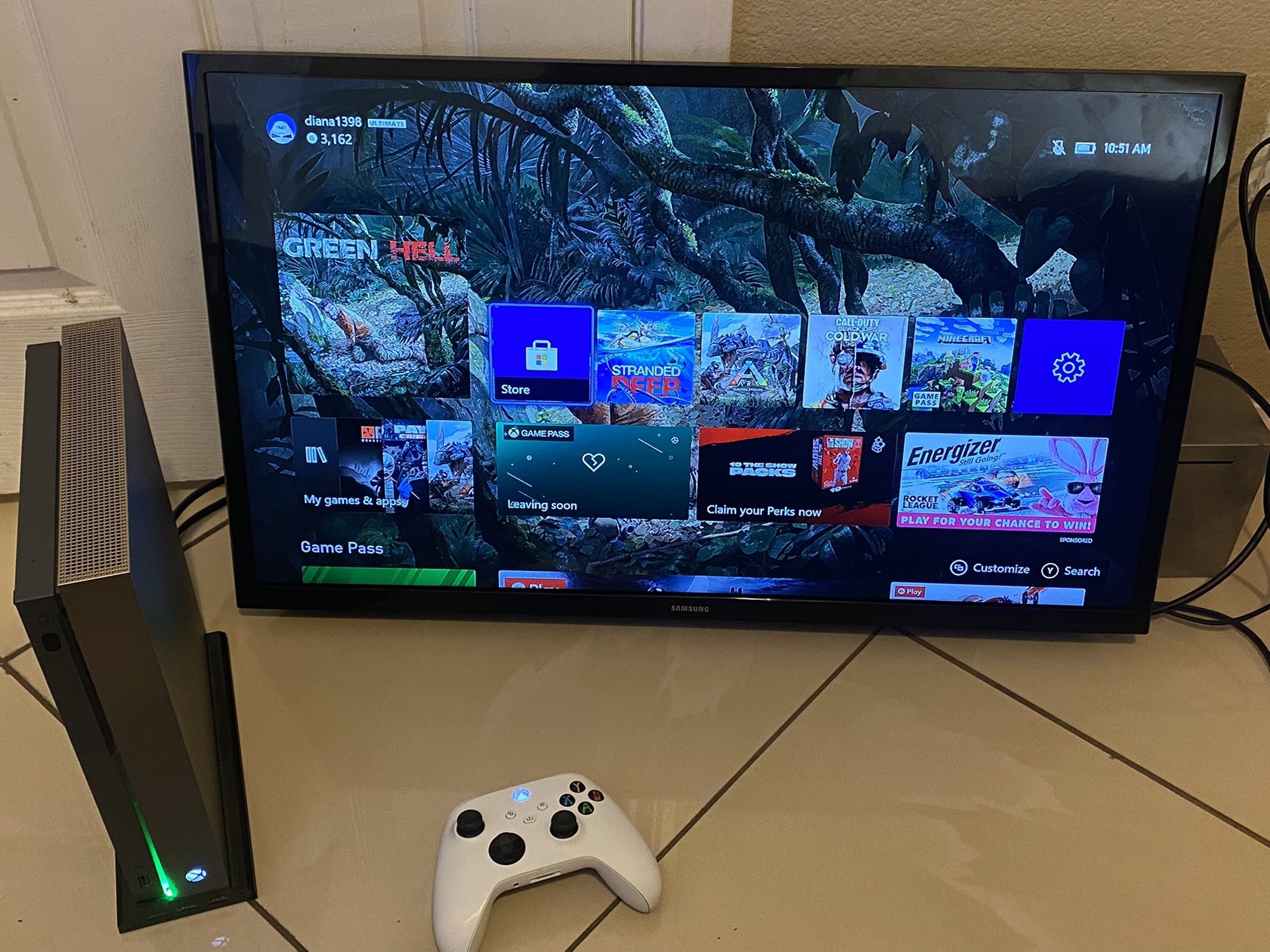 Xbox One x And Samsung Smart Tv