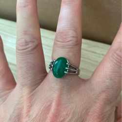 Jade Rings Silver Rings Jewelry Unisex Green Jade Rings Jewelry Luck Jade Rings 