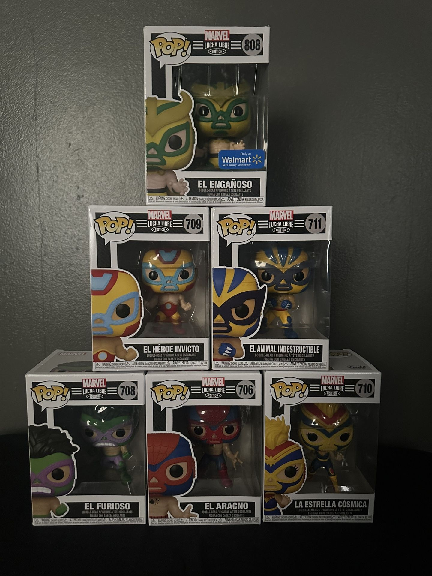 marvel lucha libre funko pops