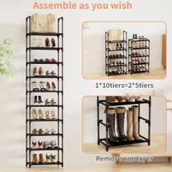 Shoe Rack, Shoe Shelf, Brand New Shoe Organizer, 10 Tier Rack Organizer
