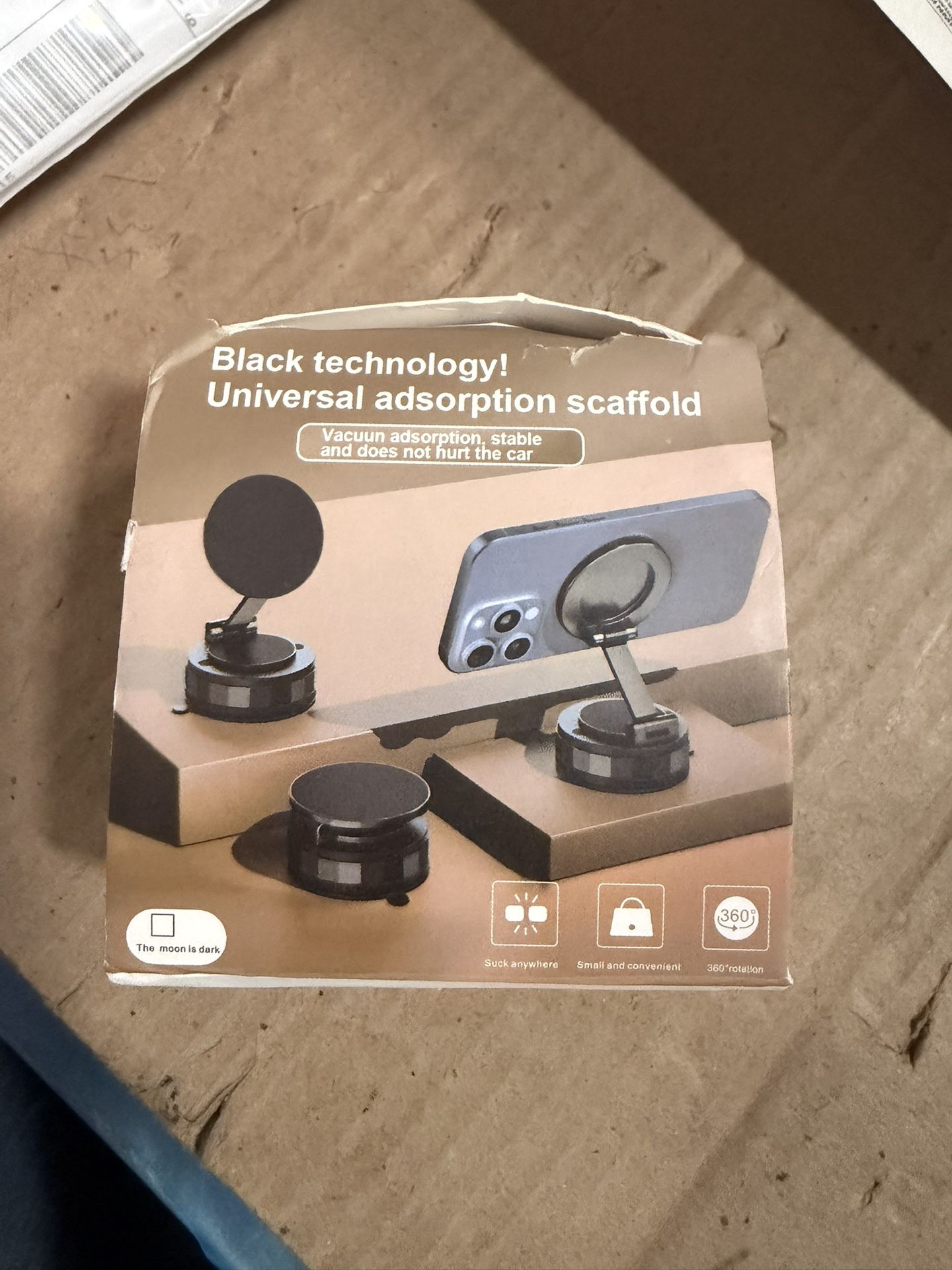 Adjustable Vacuum Magnetic Phone Holder,Foldable Portable Magnetic Cell Phone Holder,Retractable Magnetic Suction Phone Mount