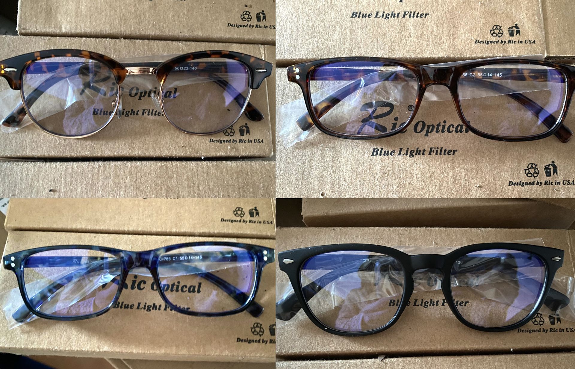 amazon Close Out Blue Ray Light Blocking Glass Computer Screen Glass