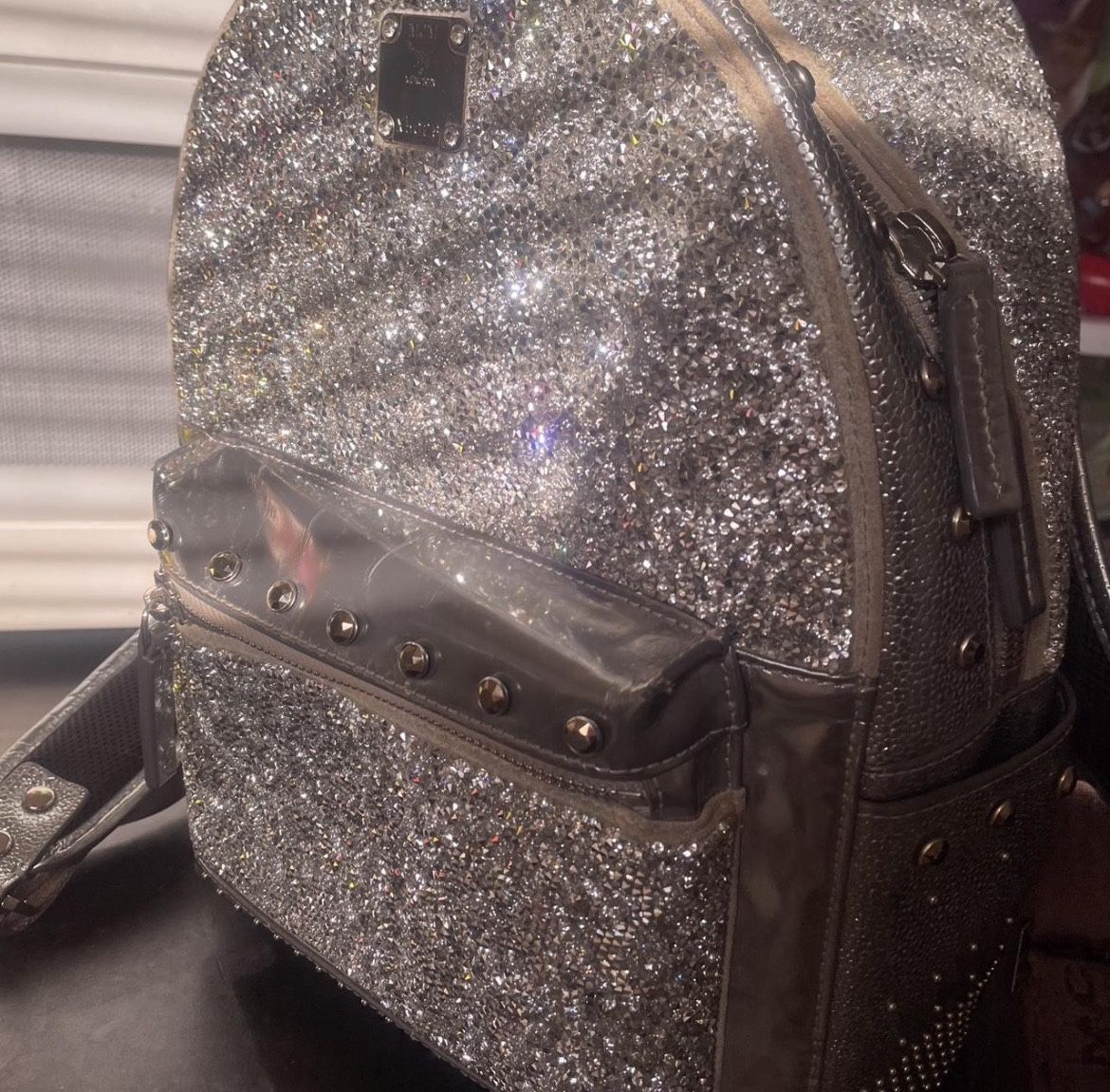 Authentic MCM x Swarovski Backpack