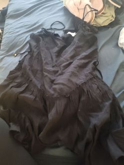 Black Spaghetti Strap Mini Dress