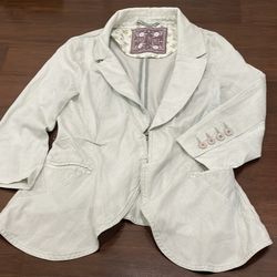 Free People Light Green  Blazer